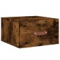 vidaXL Mesitas de noche de pared 2 uds color roble ahumado 35x35x20 cm vidaXL Mesitas de noche de pared 2 uds color roble ahumado 35x35x20 cm