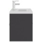 vidaXL Mueble con lavabo madera de ingeniería gris vidaXL Mueble con lavabo madera de ingeniería gris
