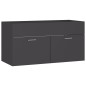 vidaXL Mueble con lavabo madera de ingeniería gris vidaXL Mueble con lavabo madera de ingeniería gris