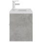 vidaXL Mueble con lavabo madera de ingeniería gris hormigón vidaXL Mueble con lavabo madera de ingeniería gris hormigón