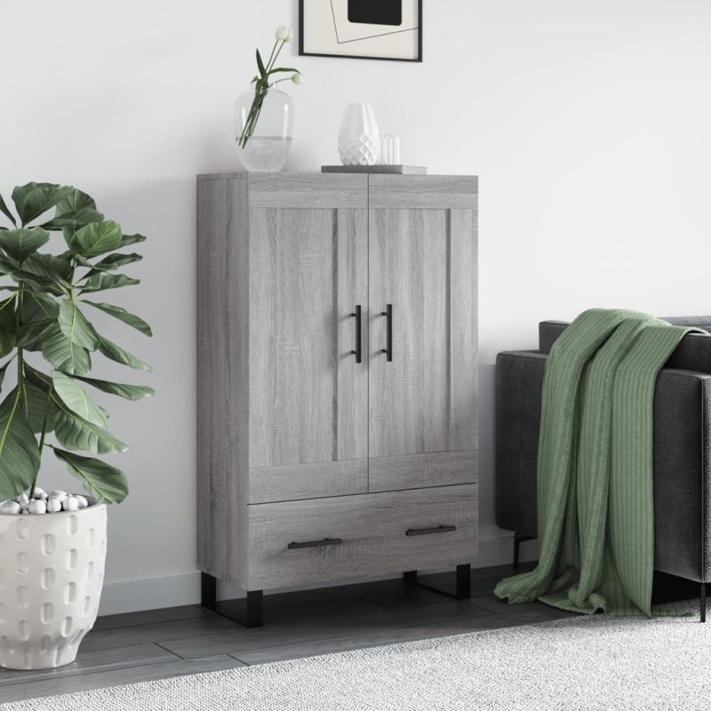 vidaXL Aparador alto madera de ingeniería gris Sonoma 69,5x31x115 cm vidaXL Aparador alto madera de ingeniería gris Sonoma 69,5x31x115 cm