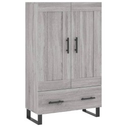 vidaXL Aparador alto madera de ingeniería gris Sonoma 69,5x31x115 cm