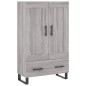 vidaXL Aparador alto madera de ingeniería gris Sonoma 69,5x31x115 cm vidaXL Aparador alto madera de ingeniería gris Sonoma 69,5x31x115 cm