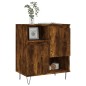 vidaXL Aparador madera contrachapada color roble ahumado 60x35x70 cm