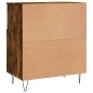 vidaXL Aparador madera contrachapada color roble ahumado 60x35x70 cm