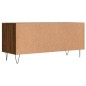 vidaXL Mueble de TV madera contrachapada marrón roble 100x34,5x44,5 cm vidaXL Mueble de TV madera contrachapada marrón roble 100x34,5x44,5 cm