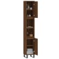 vidaXL Armario de baño madera contrachapada roble marrón 30x30x190 cm vidaXL Armario de baño madera contrachapada roble marrón 30x30x190 cm