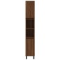 vidaXL Armario de baño madera contrachapada roble marrón 30x30x190 cm vidaXL Armario de baño madera contrachapada roble marrón 30x30x190 cm