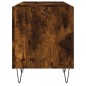 vidaXL Mueble discos madera contrachapada roble ahumado 121x38x48 cm