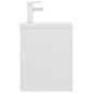 vidaXL Mueble con lavabo madera de ingeniería blanco brillante vidaXL Mueble con lavabo madera de ingeniería blanco brillante