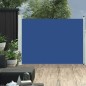vidaXL Toldo lateral retráctil de jardín azul 100x500 cm vidaXL Toldo lateral retráctil de jardín azul 100x500 cm