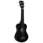 vidaXL Set de ukelele soprano con funda para niños negro 21" vidaXL Set de ukelele soprano con funda para niños negro 21"