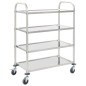 vidaXL Carrito de cocina de 4 alturas acero inoxidable 107x55x125 cm vidaXL Carrito de cocina de 4 alturas acero inoxidable 107x55x125 cm