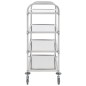 vidaXL Carrito de cocina de 4 alturas acero inoxidable 107x55x125 cm vidaXL Carrito de cocina de 4 alturas acero inoxidable 107x55x125 cm