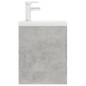 vidaXL Mueble con lavabo madera de ingeniería gris hormigón vidaXL Mueble con lavabo madera de ingeniería gris hormigón