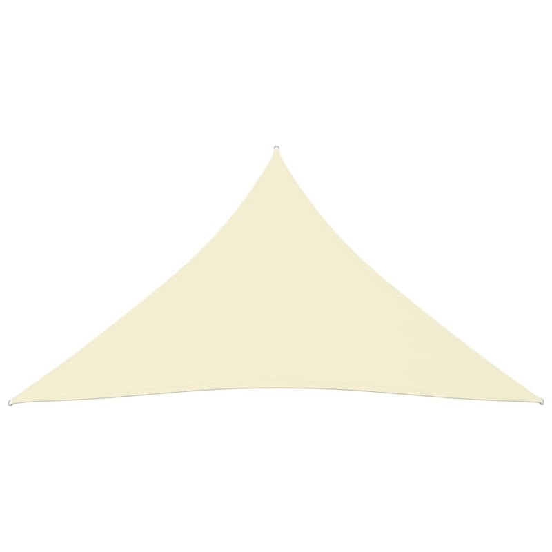vidaXL Toldo de vela triangular tela Oxford color crema 3x3x3 m vidaXL Toldo de vela triangular tela Oxford color crema 3x3x3 m