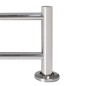 vidaXL Toallero de acero inoxidable 2 tubos vidaXL Toallero de acero inoxidable 2 tubos