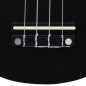 vidaXL Set de ukelele soprano con funda para niños negro 21" vidaXL Set de ukelele soprano con funda para niños negro 21"