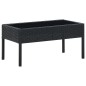 vidaXL Mesa de jardín ratán sintético negro 75x40x37 cm vidaXL Mesa de jardín ratán sintético negro 75x40x37 cm