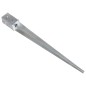vidaXL Picas de tierra 6 uds acero galvanizado plateado 8x8x91 cm