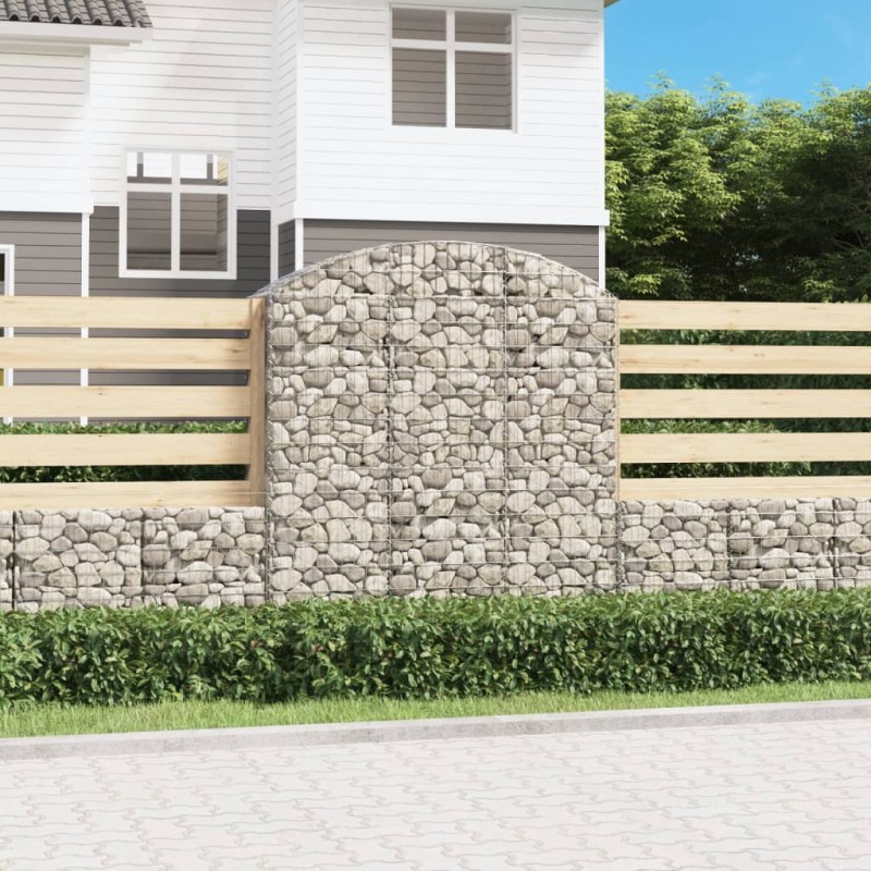 vidaXL Cesta gaviones forma arco hierro galvanizado 150x50x160/180 cm vidaXL Cesta gaviones forma arco hierro galvanizado 150x50x160/180 cm