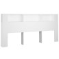 vidaXL Mueble cabecero blanco 220x18,5x104,5 cm
