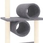 vidaXL Rascador para gatos con postes de sisal gris oscuro 279 cm vidaXL Rascador para gatos con postes de sisal gris oscuro 279 cm