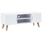 vidaXL Mueble para el televisor 120x40x46 cm MDF blanco vidaXL Mueble para el televisor 120x40x46 cm MDF blanco
