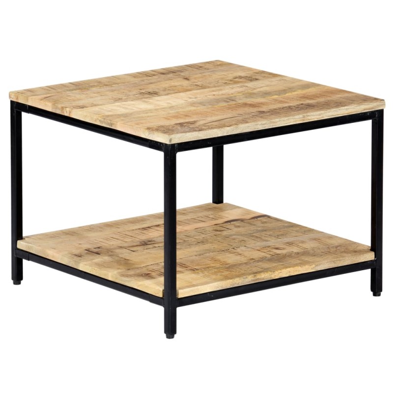vidaXL Mesa de centro de madera maciza de mango 60x60x45 cm vidaXL Mesa de centro de madera maciza de mango 60x60x45 cm