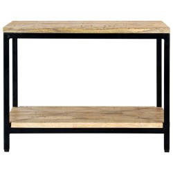 vidaXL Mesa de centro de madera maciza de mango 60x60x45 cm