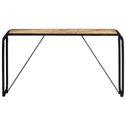 vidaXL Mesa consola de madera maciza de mango sin tratar 140x35x76 cm