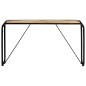 vidaXL Mesa consola de madera maciza de mango sin tratar 140x35x76 cm vidaXL Mesa consola de madera maciza de mango sin tratar 140x35x76 cm