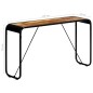 vidaXL Mesa consola de madera maciza de mango sin tratar 140x35x76 cm vidaXL Mesa consola de madera maciza de mango sin tratar 140x35x76 cm