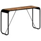 vidaXL Mesa consola de madera maciza de mango sin tratar 140x35x76 cm vidaXL Mesa consola de madera maciza de mango sin tratar 140x35x76 cm