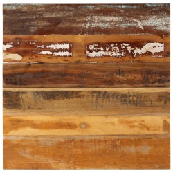 vidaXL Tablero mesa cuadrada madera reciclada maciza 70x70 cm 15-16 mm
