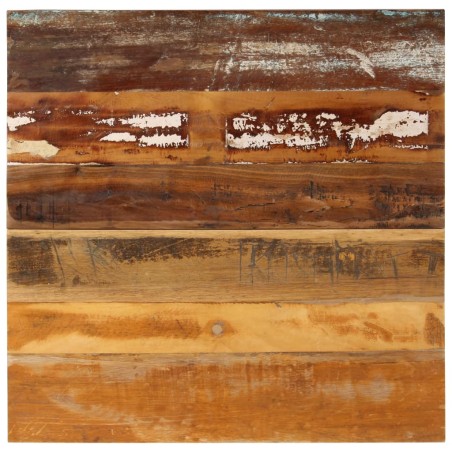 vidaXL Tablero mesa cuadrada madera reciclada maciza 70x70 cm 15-16 mm