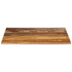 vidaXL Tablero mesa cuadrada madera reciclada maciza 70x70 cm 15-16 mm