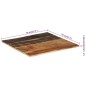 vidaXL Tablero mesa cuadrada madera reciclada maciza 70x70 cm 15-16 mm vidaXL Tablero mesa cuadrada madera reciclada maciza 70x70 cm 15-16 mm
