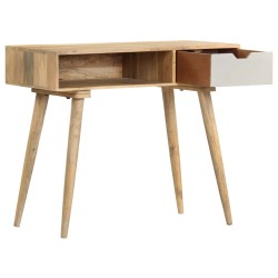 vidaXL Mesa consola de madera maciza de mango 89x44x76 cm