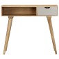 vidaXL Mesa consola de madera maciza de mango 89x44x76 cm vidaXL Mesa consola de madera maciza de mango 89x44x76 cm