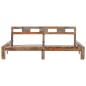 vidaXL Estructura de cama de madera maciza de sheesham 200x200 cm