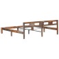 vidaXL Estructura de cama de madera maciza de sheesham 200x200 cm