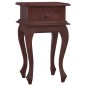 vidaXL Mesita de noche clásica madera maciza caoba marrón 35x30x60 cm vidaXL Mesita de noche clásica madera maciza caoba marrón 35x30x60 cm