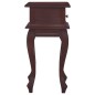 vidaXL Mesita de noche clásica madera maciza caoba marrón 35x30x60 cm vidaXL Mesita de noche clásica madera maciza caoba marrón 35x30x60 cm