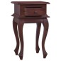 vidaXL Mesita de noche clásica madera maciza caoba marrón 35x30x60 cm vidaXL Mesita de noche clásica madera maciza caoba marrón 35x30x60 cm