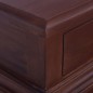vidaXL Mesita de noche clásica madera maciza caoba marrón 35x30x60 cm vidaXL Mesita de noche clásica madera maciza caoba marrón 35x30x60 cm