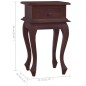 vidaXL Mesita de noche clásica madera maciza caoba marrón 35x30x60 cm vidaXL Mesita de noche clásica madera maciza caoba marrón 35x30x60 cm