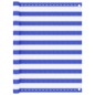vidaXL Toldo para balcón HDPE azul y blanco 120x600 cm vidaXL Toldo para balcón HDPE azul y blanco 120x600 cm