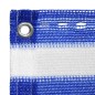 vidaXL Toldo para balcón HDPE azul y blanco 120x600 cm vidaXL Toldo para balcón HDPE azul y blanco 120x600 cm