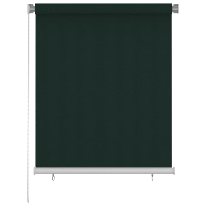 vidaXL Persiana enrollable de jardín HDPE verde oscuro 120x140 cm vidaXL Persiana enrollable de jardín HDPE verde oscuro 120x140 cm